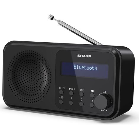 Radio numérique Portable Tokyo (Dab/Dab+/FM avec RDS, Bluetooth, USB ou Piles) Noir (1/5)
