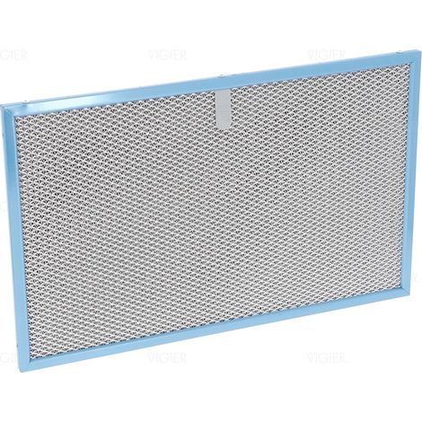 FILTRE CARBO METAL 401 X 247 MM POUR HOTTE RECYCLAGE NOVY 7400090 Novy
