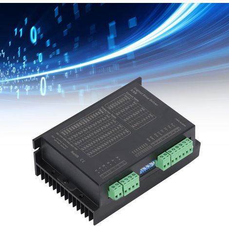 Schrittmotortreiber, Zweiphasensteuerung, DC2480V/AC2070V, 2,47,8A, Auflösung 40051200 Schritte/Umdrehung, kompatibel mit NEMA 56, 60, 86 und 110 mm Schrittmotoren. (1/5)