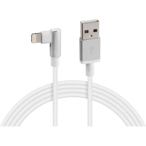 Cavo 90° Usb  Lightning - 100 cm - Bianco (1/4)