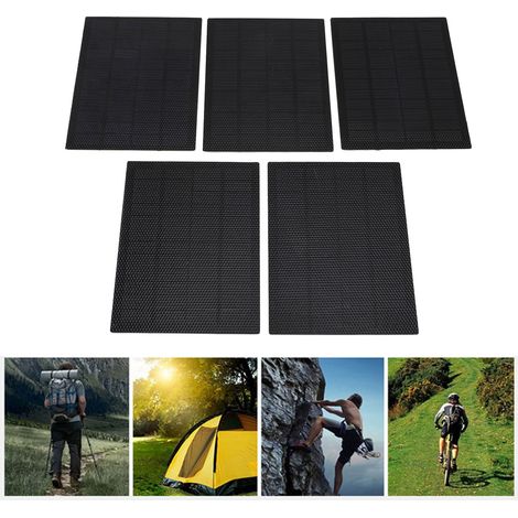 Lot de 5 Panneaux Solaires Portables 5W 160x122mm Monocristallin ETFE Légers pour le Camping et la Randonnée-IBUYKE (1/5)