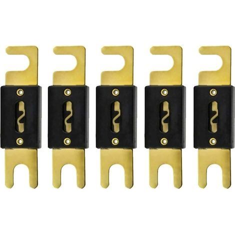 5 X 150A Fusible ANL Voiture Automobile l'audio Puissance sécurité protéger Tube de Verre plaqué Or Protection (1/5)