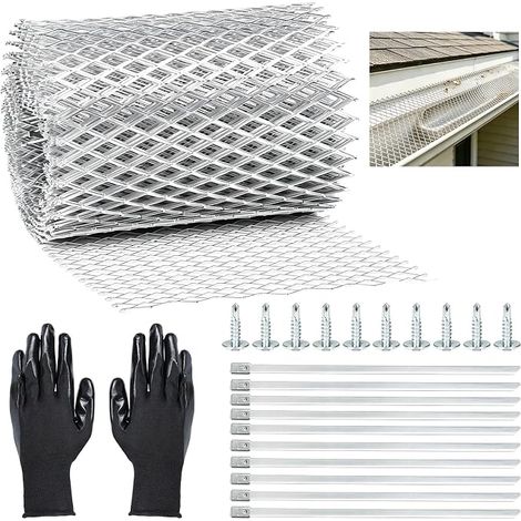 Aluminium Gutter Protection Mesh 15 cm x 6 m (1/5)