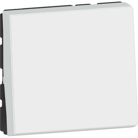 Interrupteur Ou Va-Et-Vient Lumineux, Mosaic Easy-Led, Voyant Fournis Déjà Broché, Connexion Rapide Sans Outil, Finition Brillante Blanc (1/5)