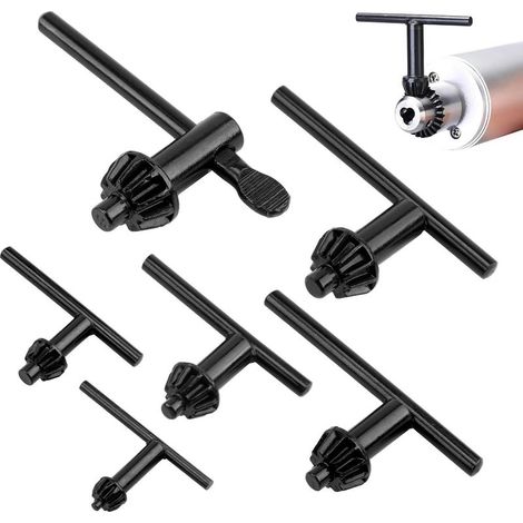 Juego de 6 llaves universales para portabrocas, llaves de mandril para taladros eléctricos, herramienta de sujeción, taladro eléctrico (1/5)