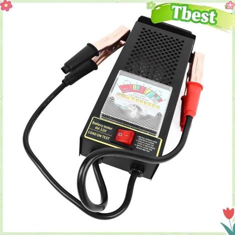 Tbest analyseur de batterie de voiture Testeur de Batterie de Voiture 12 V, Vérificateur de Charge de Batterie en moto batterie (1/5)