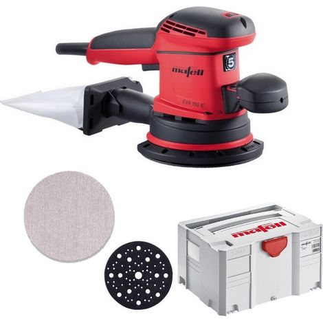 Mafell Exzenterschleifer EVA150E/5 T-Max + Schleifgitter Abranet P80 35Stk 150mm (1/2)
