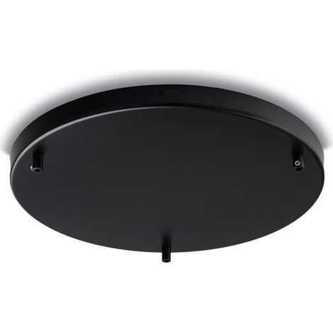 Rosone multicavo in ferro nero diametro 40 con 3 fori H.3 - Ø40