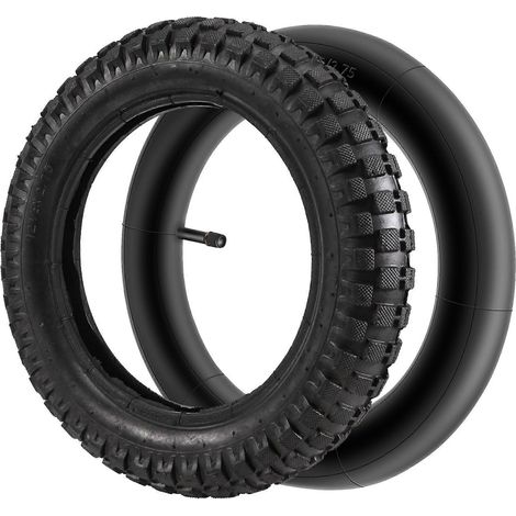 Pneu 12 1/2 x 2,75 + chambre à air pour moto 49 cm³, mini-moto cross, scooter MX350/MX400, pneu résistant à l'usure de 12 pouces (1/5)