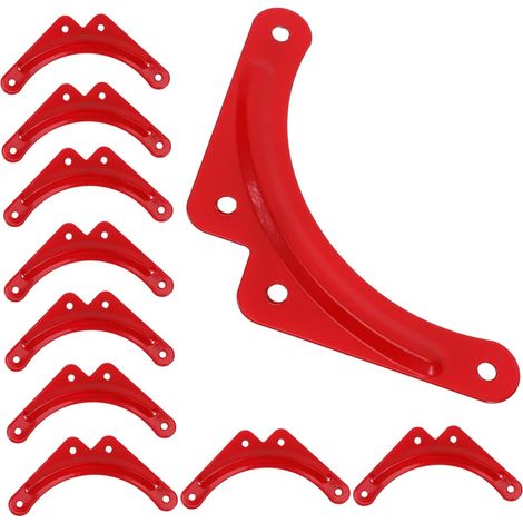 10pièces Support Angle Pour Escabeau Renfort De Sécurité Plaque De Fixation Pour Échelle Kit De Support Angle De Renfort (1/5)