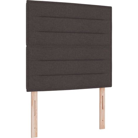 Maison Exclusive - Testiera LED con strisce LED Marrone Scuro 100 cm Tessuto