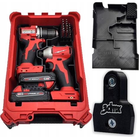 INSERTO ORGANIZZATORE MILWAUKEE PACKOUT PER CUCITRICE M12 BST 3DMX + OMAGGIO (1/5)