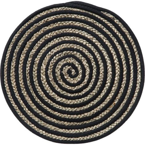 Set de Table Déco "Terre" 38cm Noir