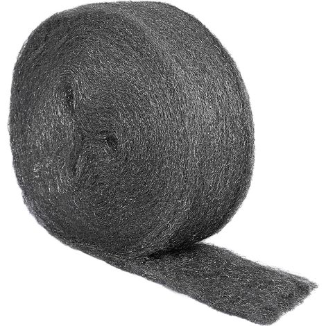 Bobines de Laine d'Acier 0000, 20m Anti Rongeur Laine de Fer 0000 Polissage Paille de Fer pour Grille d'Aération Garage Jardin et pour Nettoyage, Polissage, Entretien et Finition du Bois (1/5)