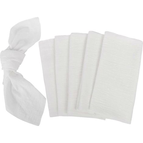 Lot de 10 serviettes de table noires en polyester pour mariage, à utiliser en cuisine. (1/5)