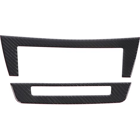 Housse de console centrale en fibre de carbone pour Mercedes Benz W204 Style classique garniture de panneau de commande (1/5)