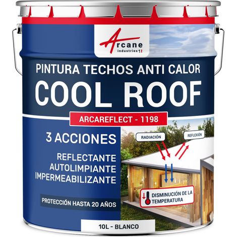 Cool Roof - Pintura anticalorica para tejados reflectante blanca - ARCAREFLECT - 1198 (1/5)
