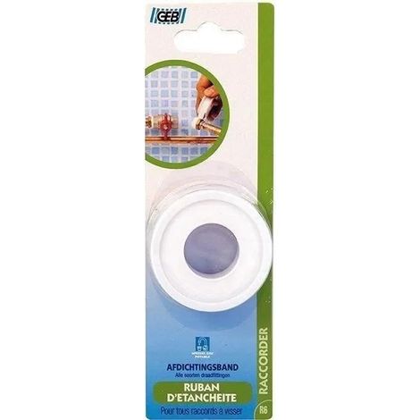 Nastro teflon ep.0,075 x l.12 mm x l.12 m GEB GEB