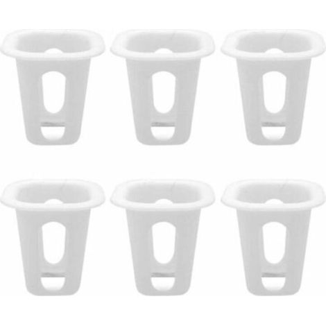 6 Pièces en Plastique Jardin Net Tasses Plantation Panier Tasse Ensemble Jardin Mesh Slotted Pépinière Pots Nets pour La Culture Hydroponique Aquaponique Orchidées (1/5)