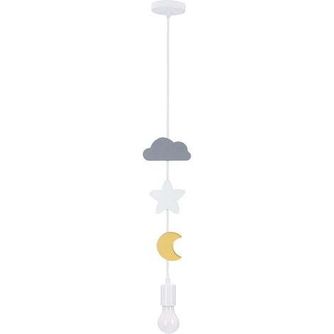 Suspension enfant Lune étoile nuage E27 20W Candellux (1/2)