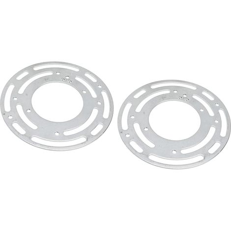2 Pack 4 Inch Light Fixture Mounting Brackets Universal Mounting Stainless Steel Circle Ceiling Fan Plate Cross Bar Complete Installation Accessories (1/5)