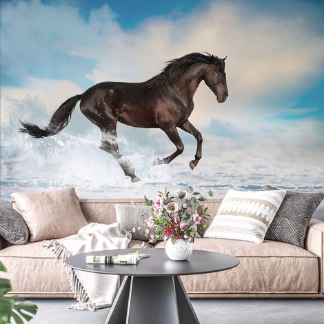 Papier peint panoramique - Cheval - 130 cm x 88 cm (1/4)