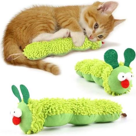 Juguetes para mascotas, 2 juguetes con hierba gatera, Limpieza dental, Promueve la salud bucal, un regalo ideal para dueños de mascotas (verde) (1/4)