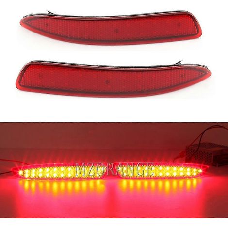 1 paire de feux arrière à LED noirs/rouges pour BMW X5 E70 E71 2007-2010 (réflecteur arrière, feu stop, antibrouillard) - Accessoires auto - 1 paire rouge (1/4)