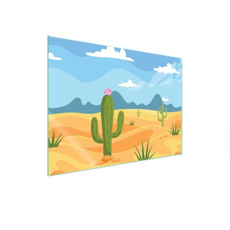 PLACA PROTECTORA DE VIDRIO PARA ESTUFA 70x52 CACTUS (1/5)