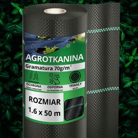 Anti-Unkraut-Agrotextil-Mulchmatte 70 g 1,6 x 50 m, stark