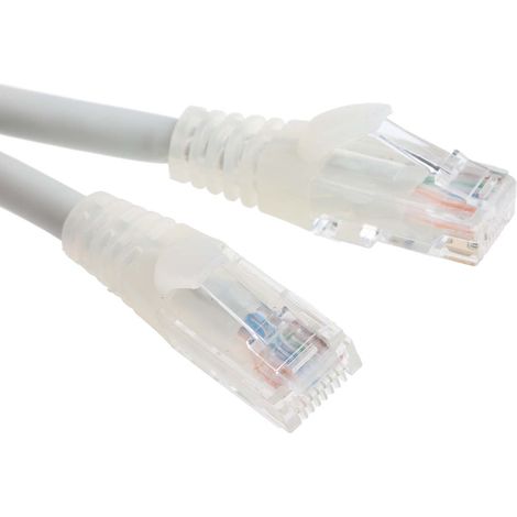 Câble cat 6 Avec connecteur / , U/UTP, gaine LSZH Gris, 5m ( Prix pour 1 )