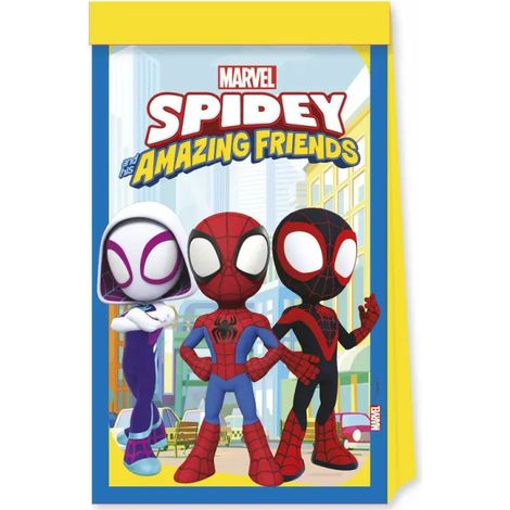 Sacchetti regalo di carta Spiderman SPIDEY, 4 pezzi. (1/3)