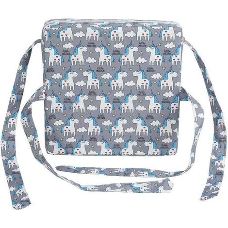 Coussin rehausseur pour bébé carré, Enfants Chaise de Salle à Manger Coussin rehausseur de siège rehausseur réglable et réglable (1/4)