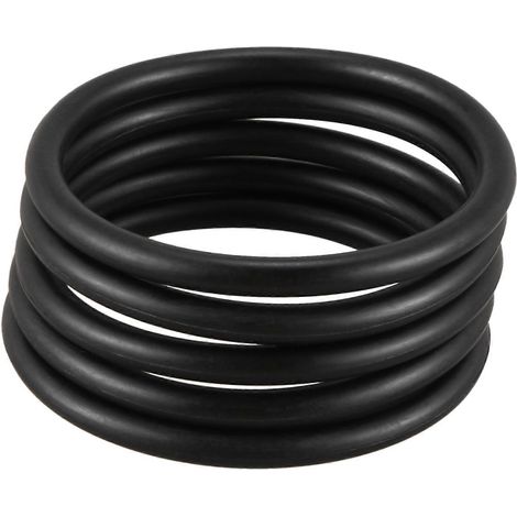Lot de 5 joints toriques en caoutchouc nitrile noir (acrylonitrile butadiène) de 50 mm x 4 mm (1/5)