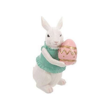 Figurine de lapin en résine, décoration de Pâques, petit lapin décoratif pour jardin. (1/2)