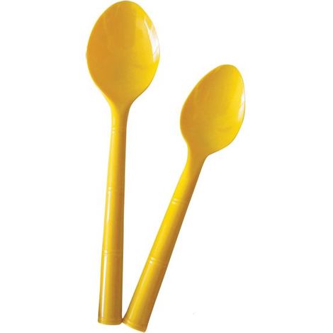 Lot de 12 cuillères plastiques - Cuillère à café