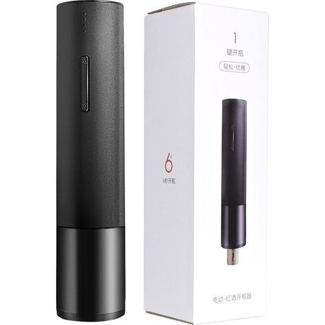 Nuevos utensilios de cocina: abridor automático de botellas de vino de acero inoxidable, mini abridor eléctrico de botellas con destornillador. (1/5)