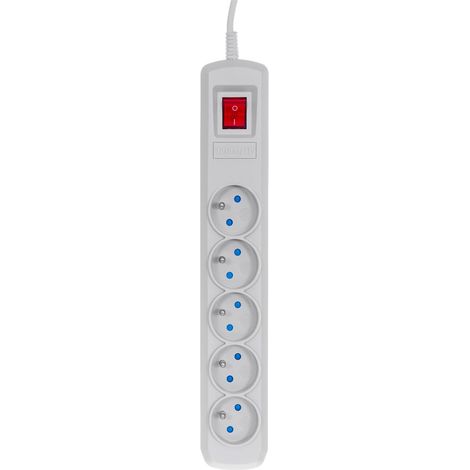 Activejet ACP-5GN 5M SZ Mehrfachsockel 5 Steckdosen AC Indoor Grau (1/4)