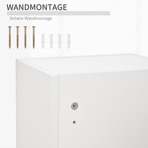 Armoire à pharmacie murale verrouillable avec étagères réglables, croix de secours, parfaite pour maison et bureau (1/5)