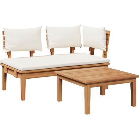 Banc de jardin,Banquette de jardin,Chaise 2 pcs Marron Teck massif CFW56204 (1/5)