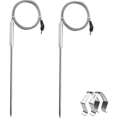 Sonde à Viande de Rechange en Acier Inoxydable - Compatible Thermomètres ThermoPro TP-17 et TP-27 - Pour une Mesure Précise (1/3)
