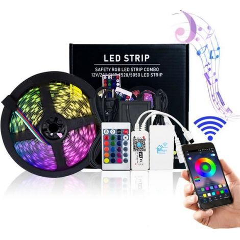 Bande Lumineuse - - 5050RGB - LED - Extérieur - Multicolore - 5m (1/3)