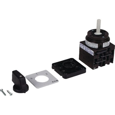 Inverseurs Contacts: 6 20 A plastron: 0-1-2 60° à accrochage encastré 000038849 EATON T0-3-8451/E
