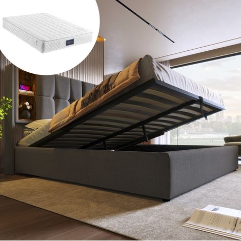 Letto matrimoniale contenitore USB 140x200 OKMYHOME (1/5)