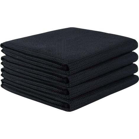 Microfiber Tea Towels, Kitchen Towels, Barista Tea Towel, Black Tea Towels for Kitchen (50x70cm) (1/5)