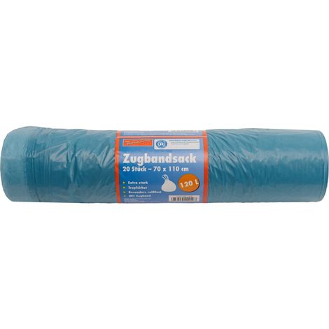 TrendLine Müllsäcke mit Zugband 120L 20 Stück Müllbeutel Mülltüten Abfallsäcke (1/3)