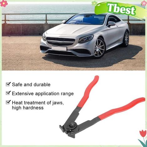 Tbest Collier de serrage à oreille Pince de Serrage de Démarrage CV, Outil de Sertissage de Tuyau de Type Oreille auto coffret (1/5)