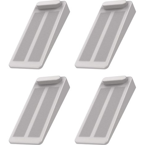 Tope de puerta, tope de puerta antideslizante de 4 piezas, altura ajustable (1/5)