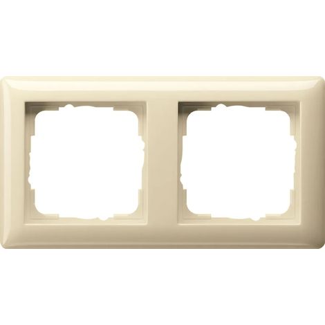 Gira Telaio di copertura 2f Standard 55 Bianco crema [021201], 0212 01