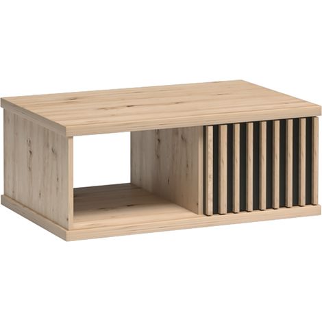 Couchtisch rechteckig Eiche mit schwarz CALLAO-161 (1/4)